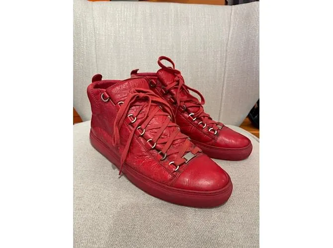 BALENCIAGA Deportivas T.UE 43 Cuero Roja 