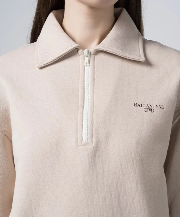 Ballantyne Beige polo shirt with logo