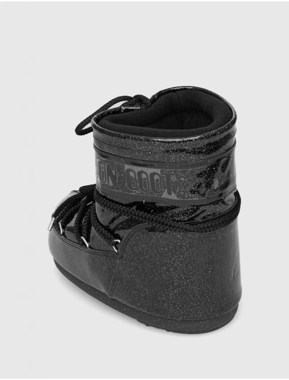 BotÍn Moon Boot Icon Low Glitter Negro