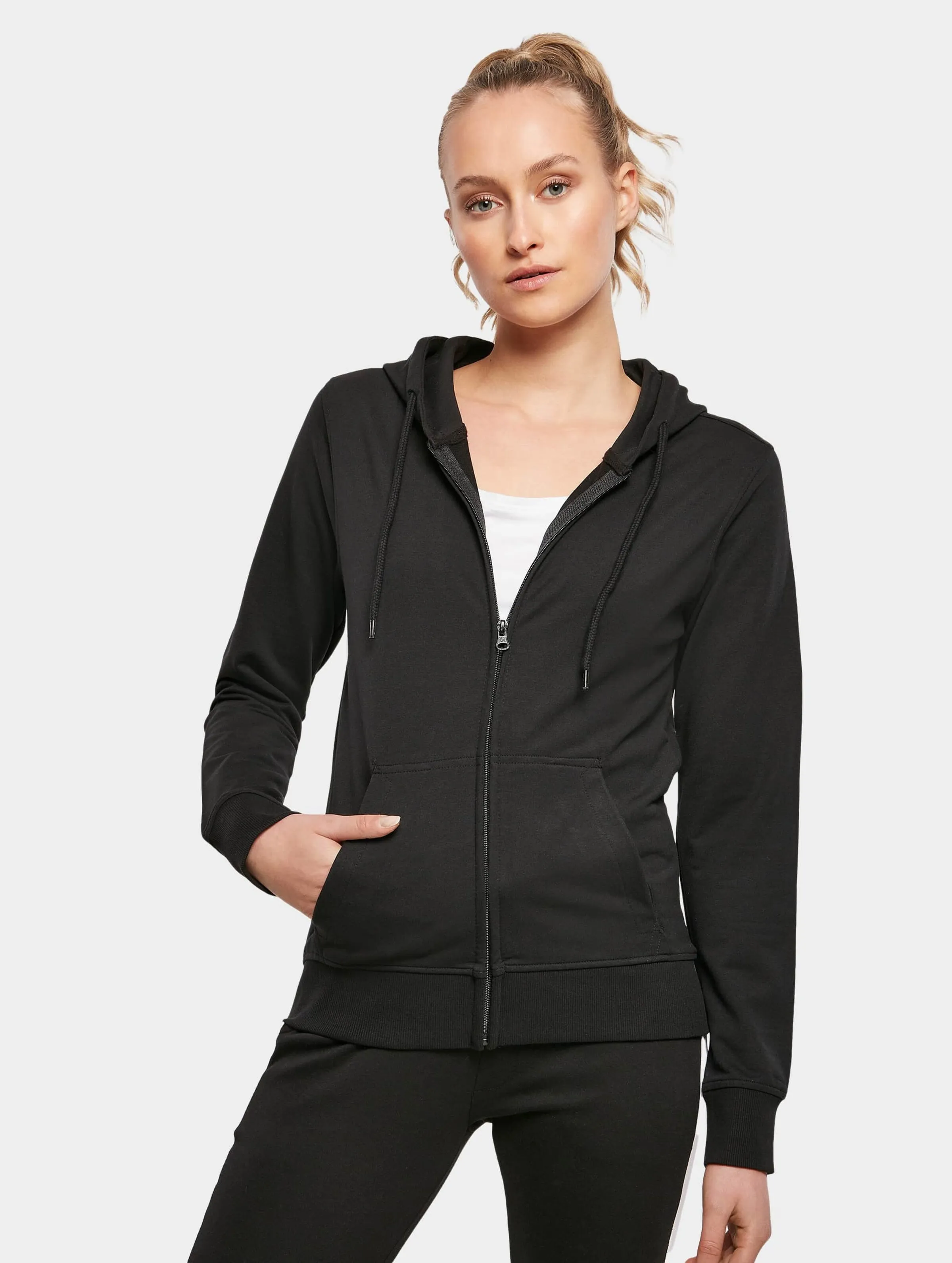 Build Your Brand Ladies Terry Zip Hoody