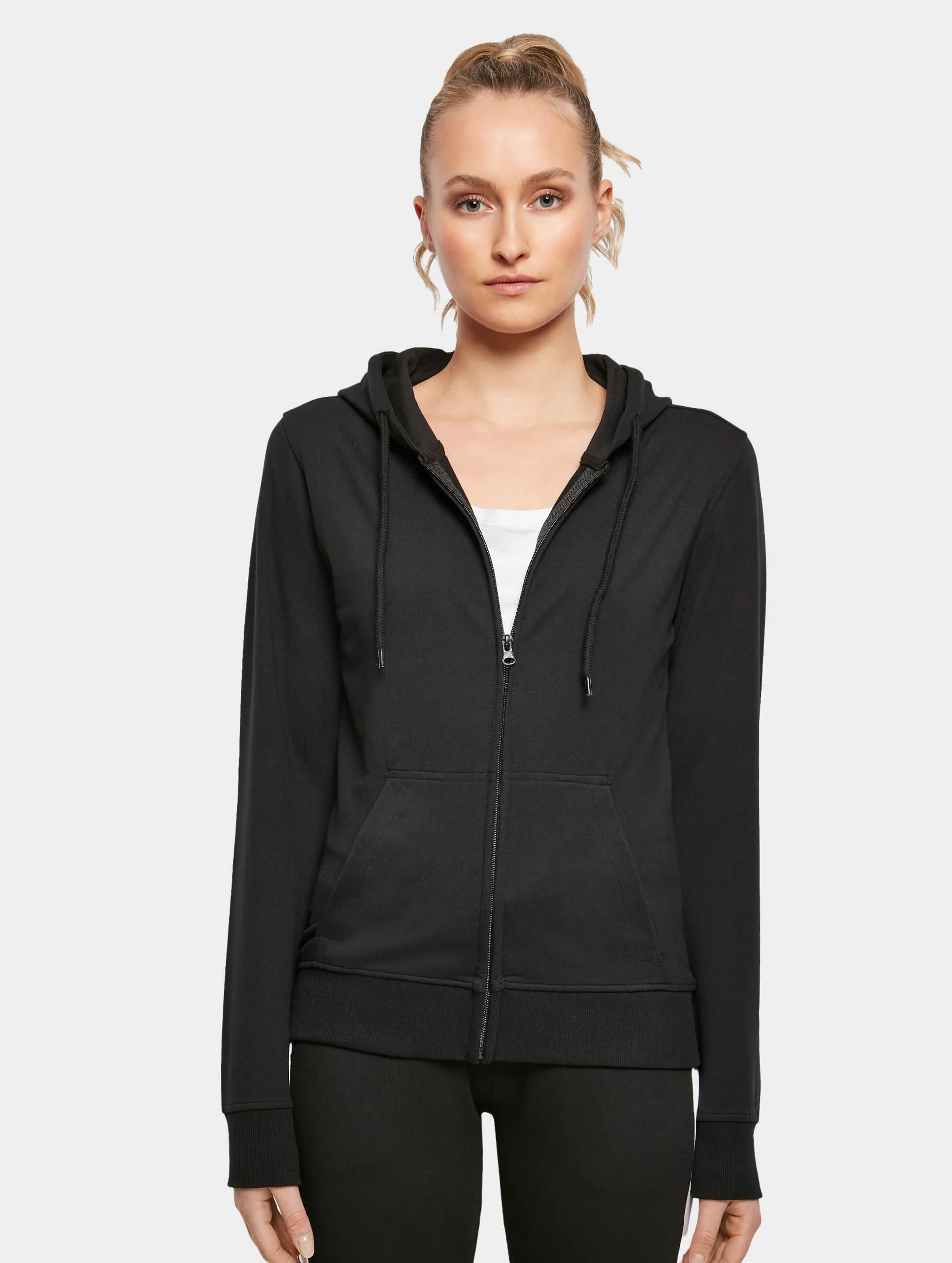 Build Your Brand Ladies Terry Zip Hoody