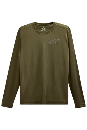 Camiseta Alpinestars Pursue Performance LS Verde Militar 