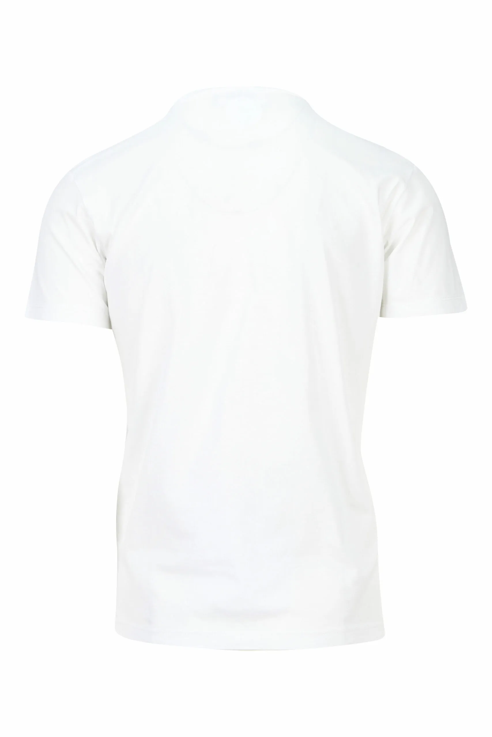 Camiseta blanca con maxilogo logo blanco 