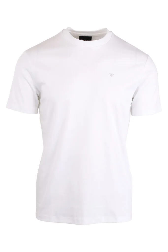 Camiseta blanca con minilogo blanco