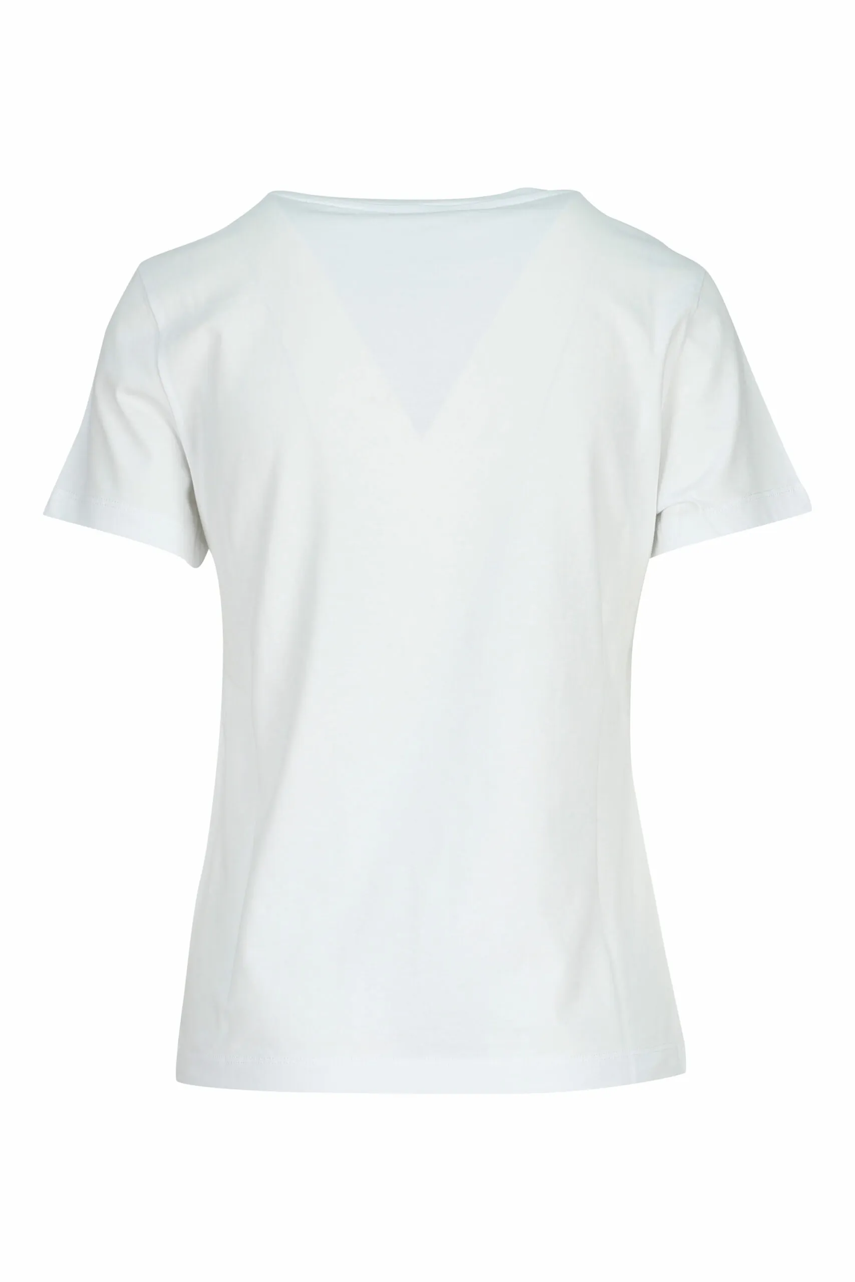 Camiseta blanca con minilogo 