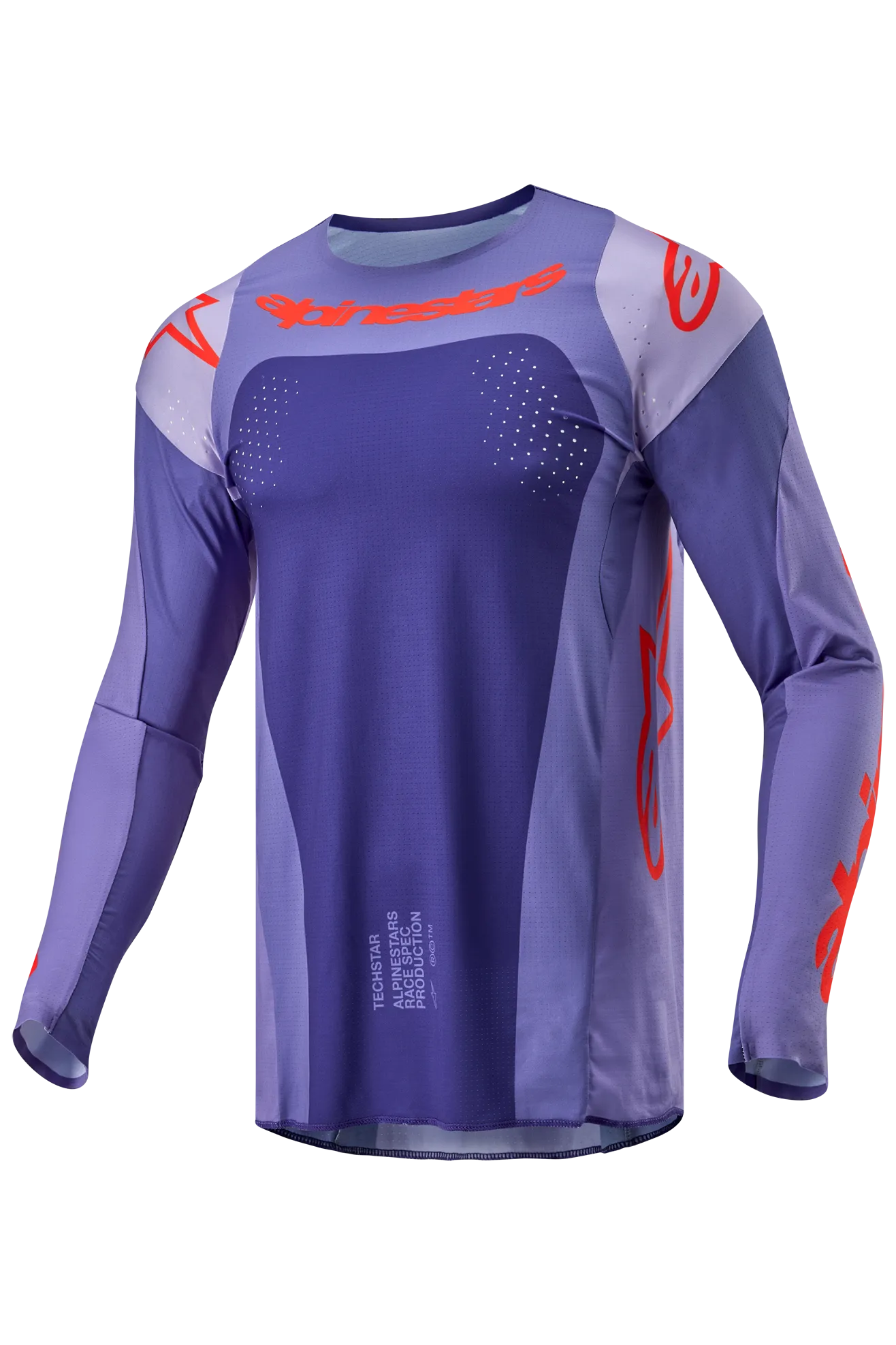 Camiseta de Cross Alpinestars Techstar Ocuri Púrpura-Naranja