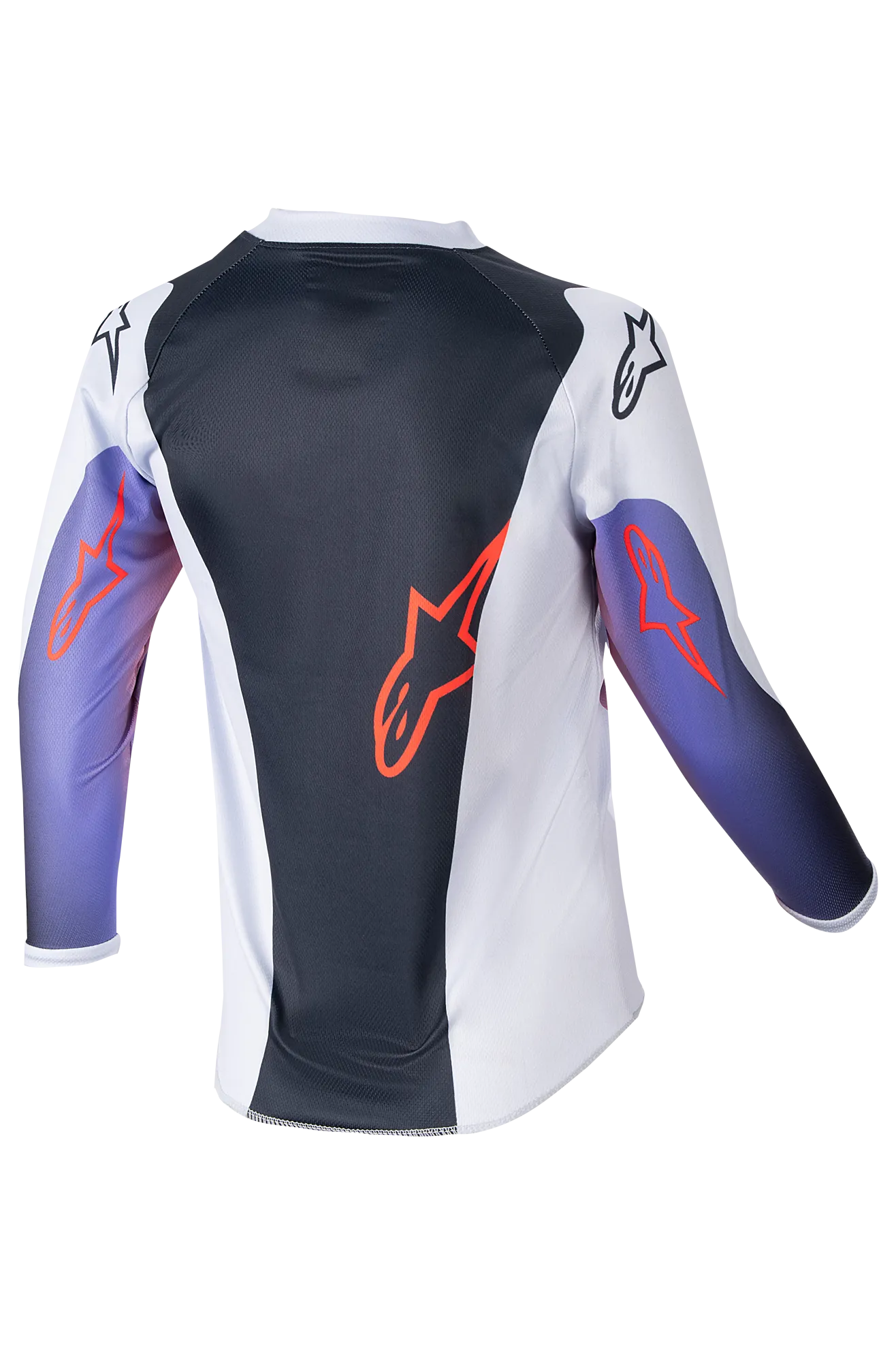 Camiseta de Cross Niño Alpinestars Racer Hoen Gris Claro-Naranja-Negro