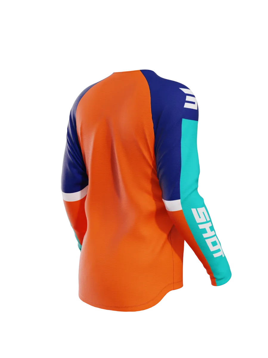 Camiseta de Cross Niño Shot DrawHierro Naranja