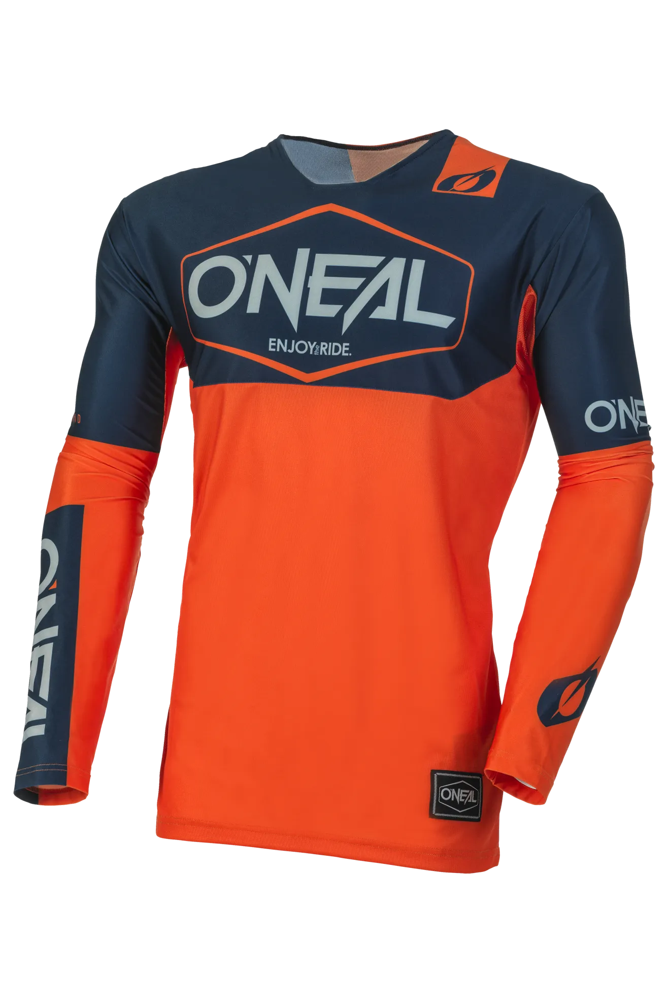 Camiseta de Cross O'Neal Mayhem Hexx Azul-Naranja 