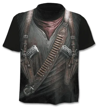 Camiseta estampado 3D