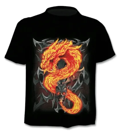 Camiseta estampado 3D