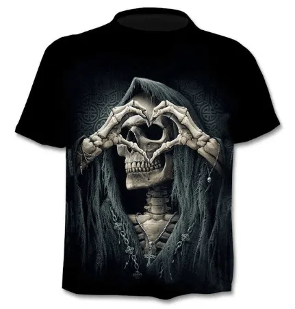 Camiseta estampado 3D