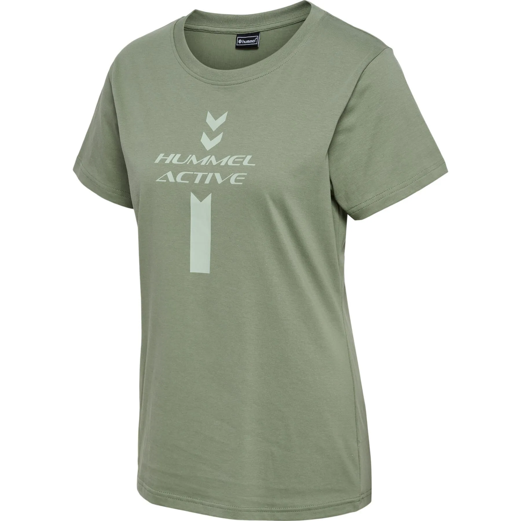 Camiseta gráfica de algodón para mujer Hummel Active