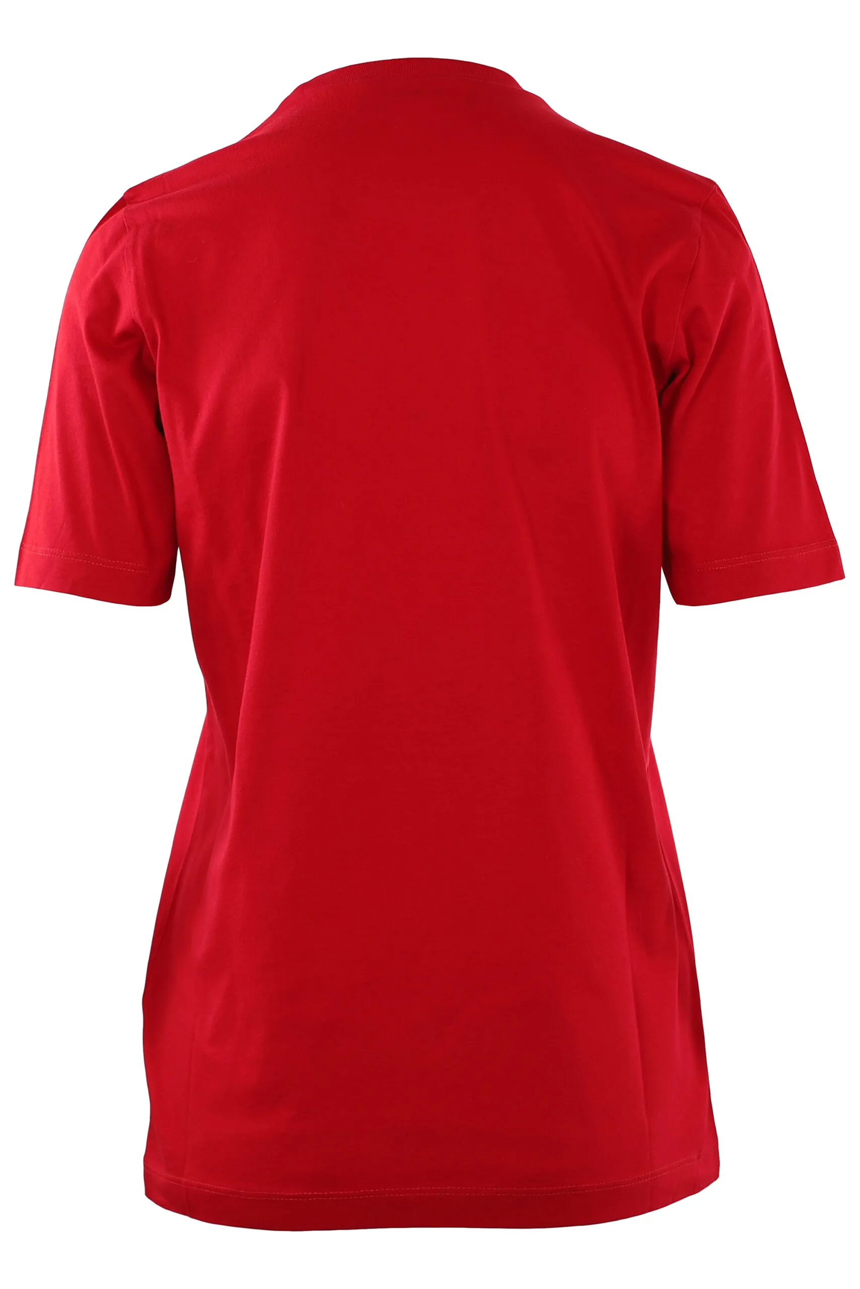 Camiseta roja oscura con logo 