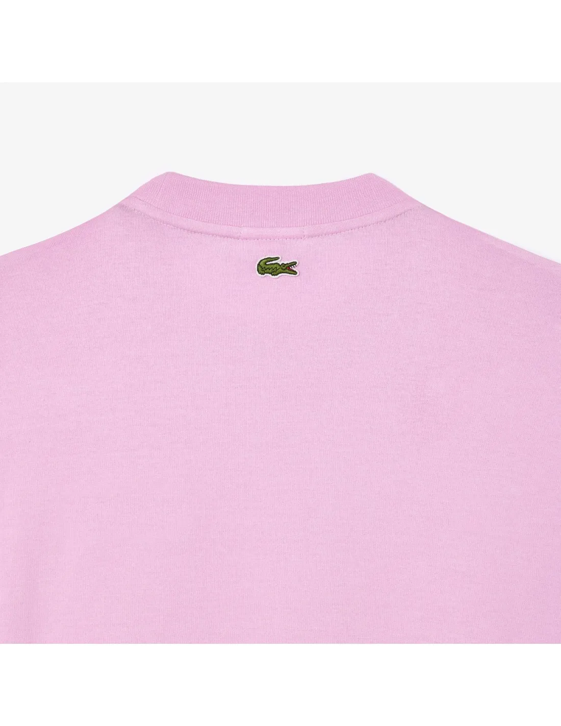 Camiseta unisex loose fit en algodón ecológico con cocodrilo de gran tamaño de Lacoste