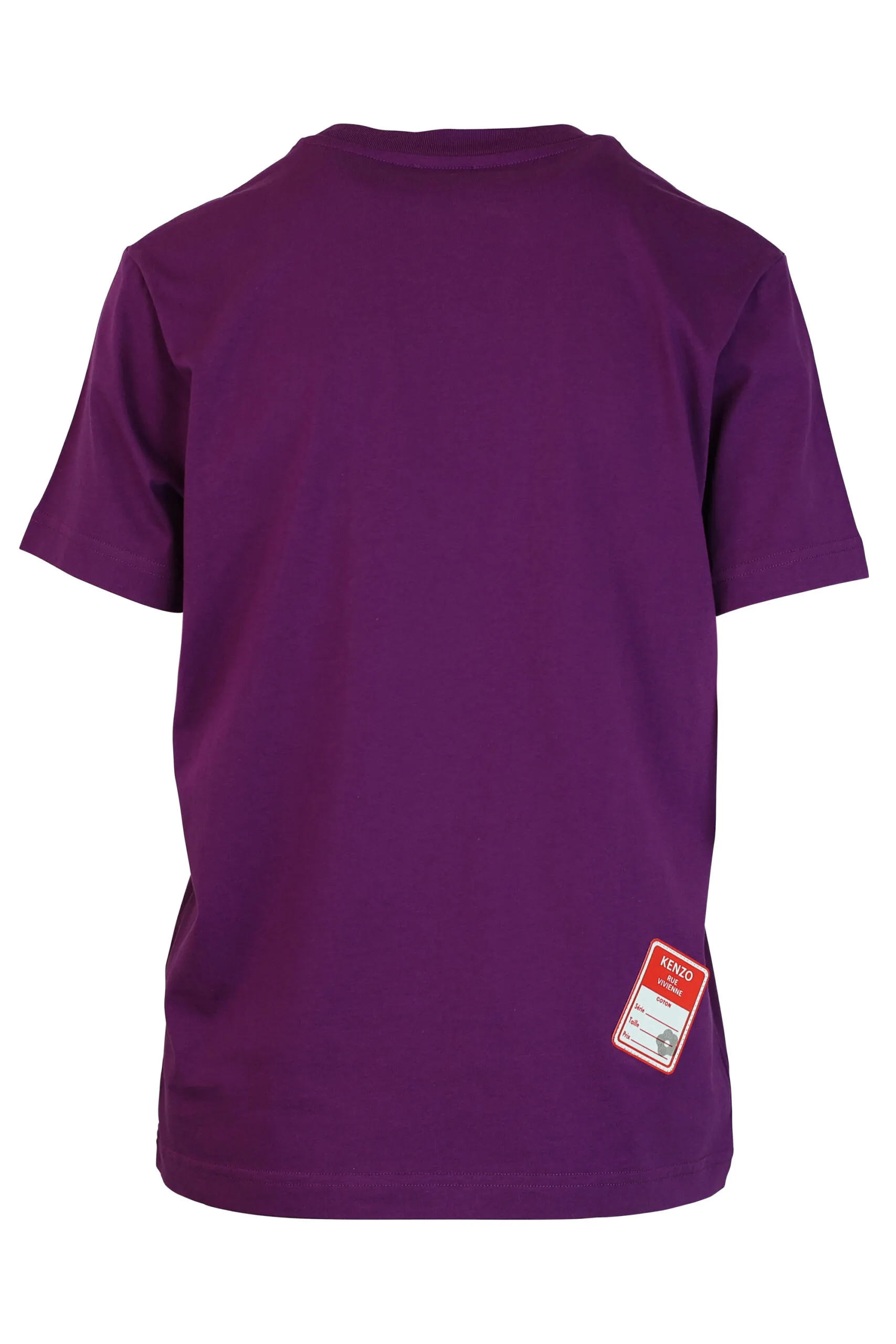 Camiseta violeta con maxilogo 