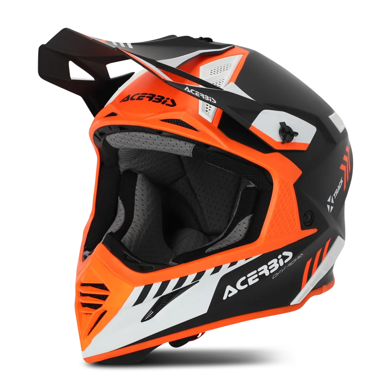 Casco de Cross Acerbis X-Track Naranja Flúor-Negro 