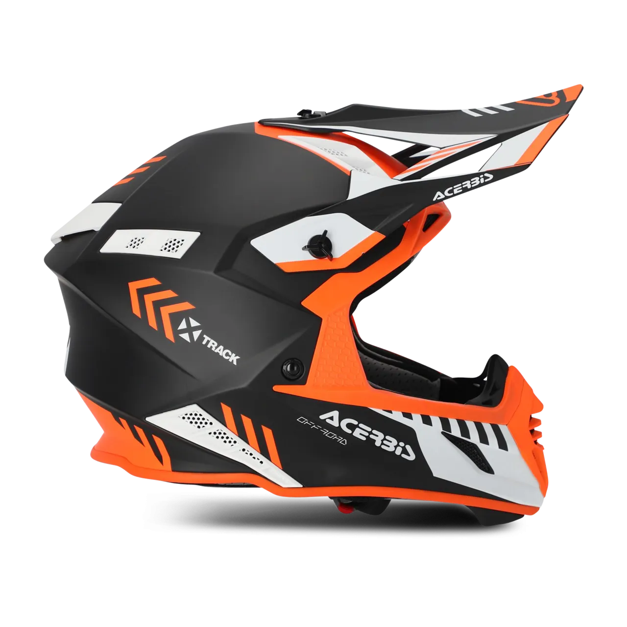 Casco de Cross Acerbis X-Track Naranja Flúor-Negro 