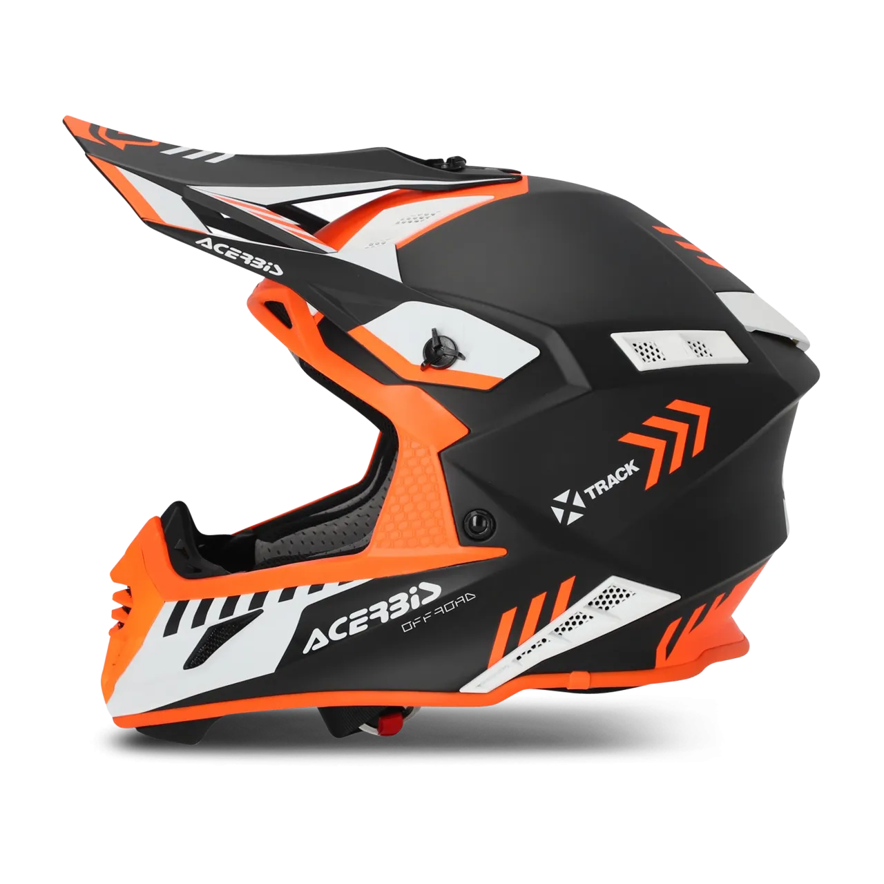 Casco de Cross Acerbis X-Track Naranja Flúor-Negro 