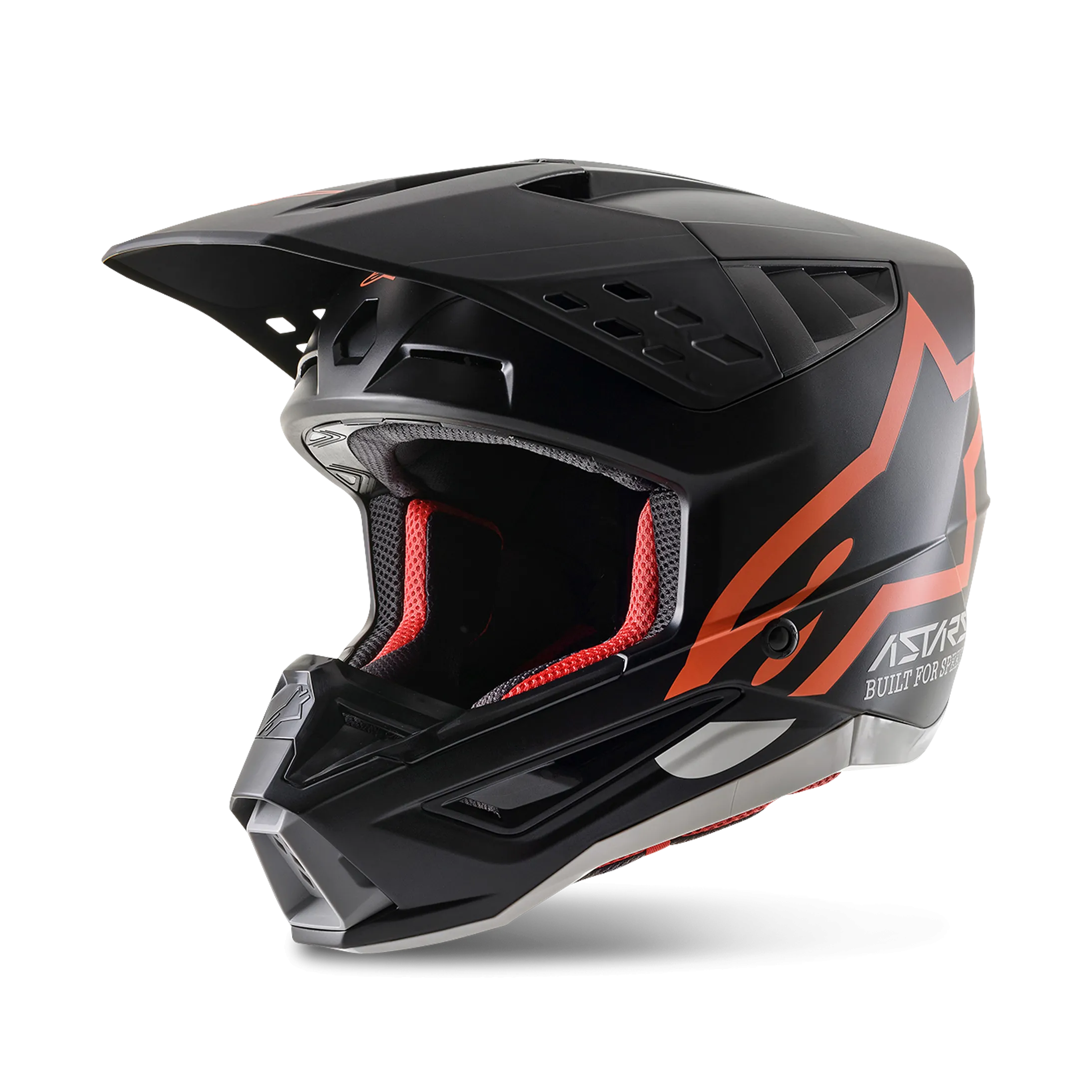 Casco de Cross Alpinestars SM5 Compass Negro-Naranja