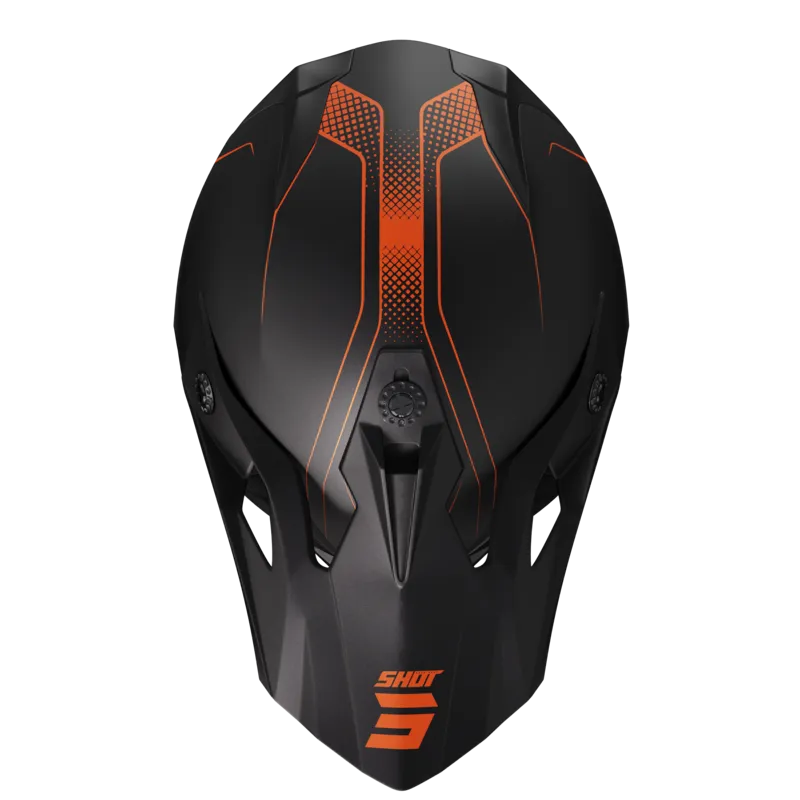 Casco de Cross Shot Pulse Edge Naranja