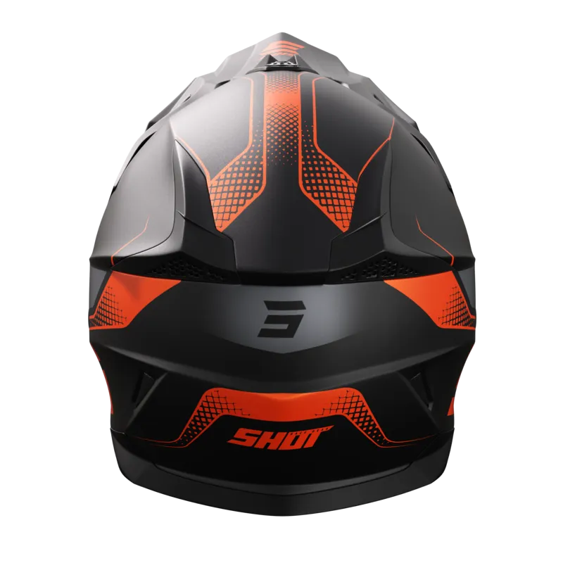 Casco de Cross Shot Pulse Edge Naranja