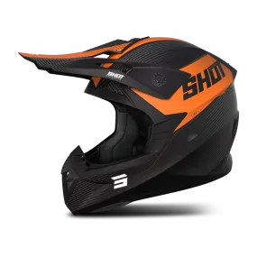 Casco de Cross Shot Pulse Line Naranja