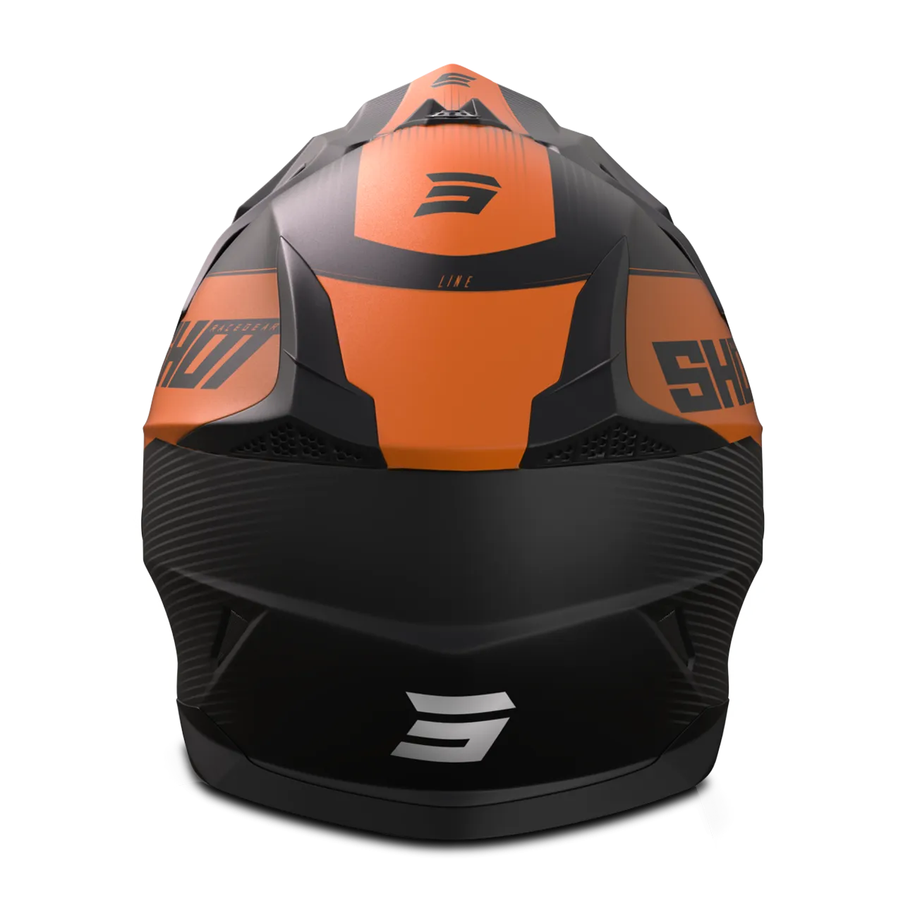 Casco de Cross Shot Pulse Line Naranja