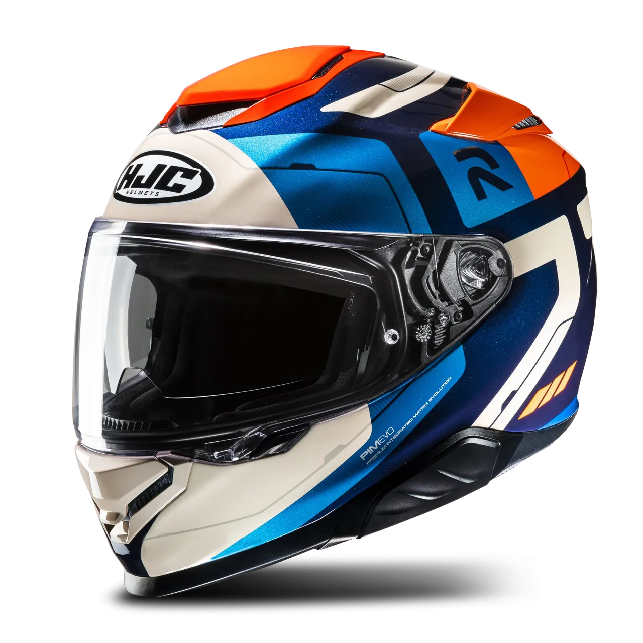 Casco Integral HJC RPHA 71 Cozad MC27 Azul–Naranja-Negro 