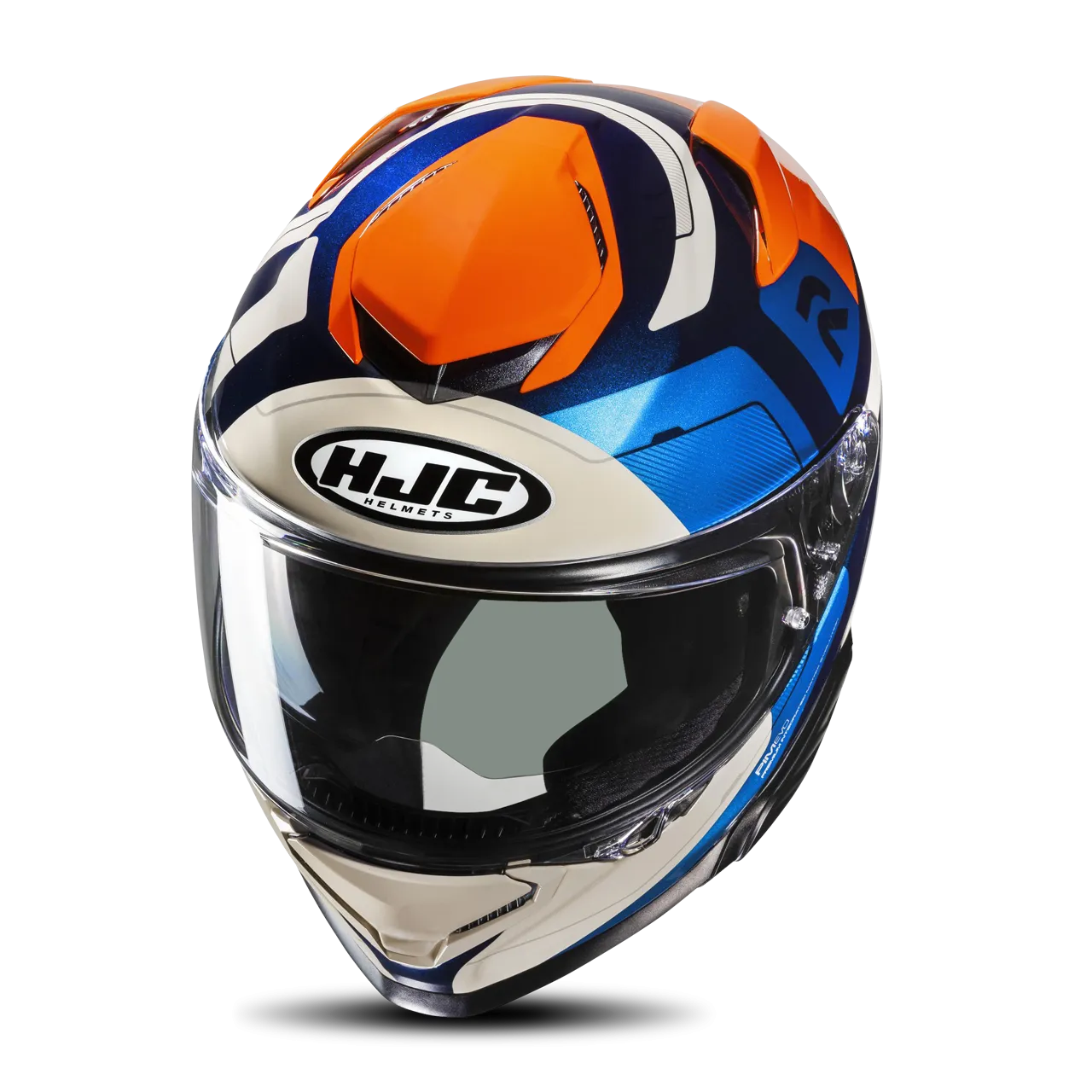 Casco Integral HJC RPHA 71 Cozad MC27 Azul–Naranja-Negro 