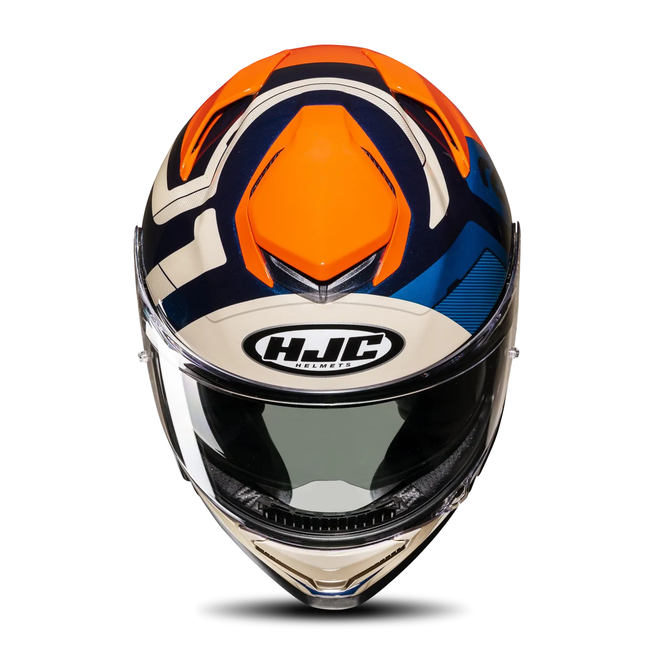 Casco Integral HJC RPHA 71 Cozad MC27 Azul–Naranja-Negro 