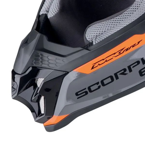 Casco Scorpion Varilla VX-16 Evo Air Gris Naranja 