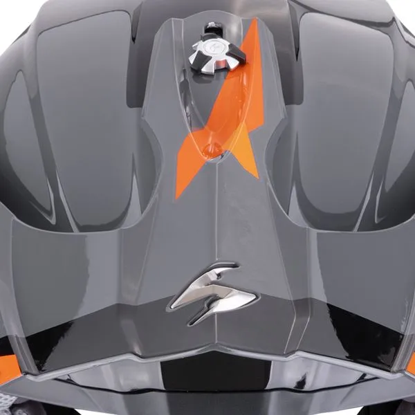 Casco Scorpion Varilla VX-16 Evo Air Gris Naranja 