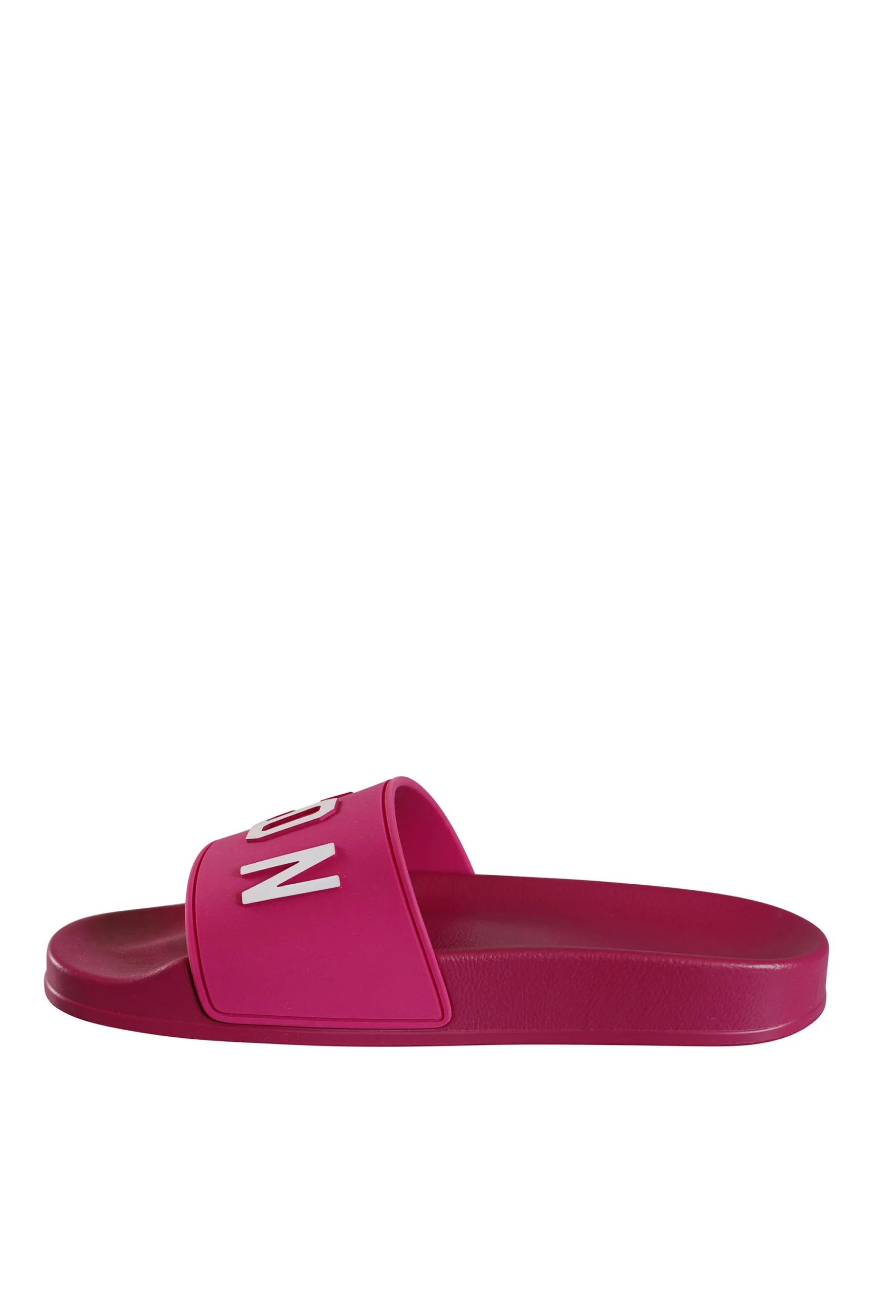 Chanclas fucsia con logo 