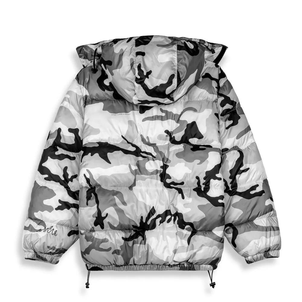 Chaqueta Grimey Puffy Follow The Dollar White Camo