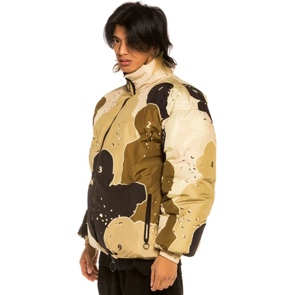 Chaqueta Puffy Reversible Grimey "Gem Cutting" - Brick | Fall 21