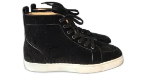 CHRISTIAN LOUBOUTIN Deportivas T.UE 39 terciopelo Negro 