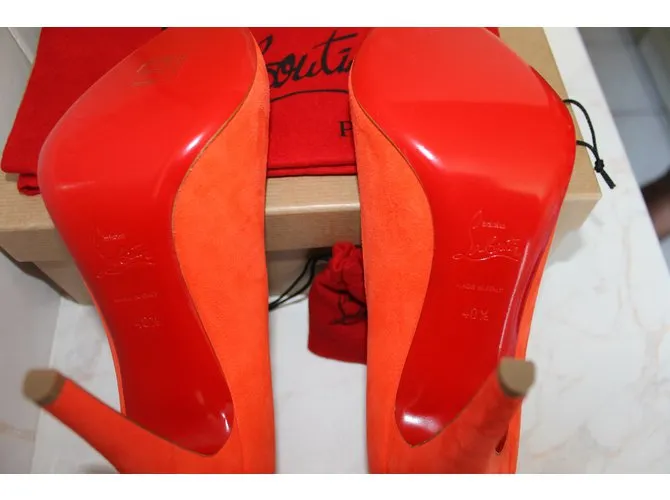 Christian Louboutin RON RON 100MM Naranja 