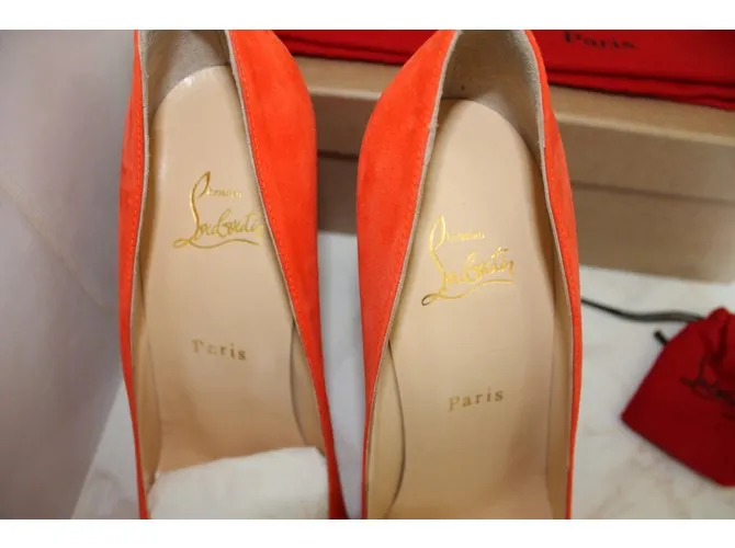 Christian Louboutin RON RON 100MM Naranja 