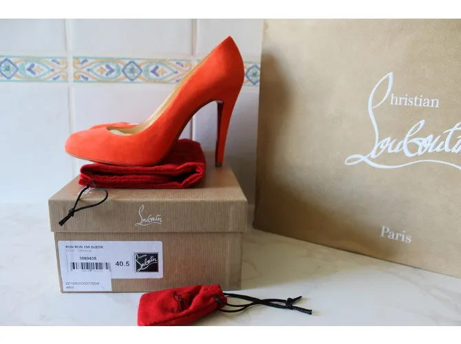 Christian Louboutin RON RON 100MM Naranja 