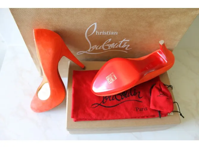 Christian Louboutin RON RON 100MM Naranja 