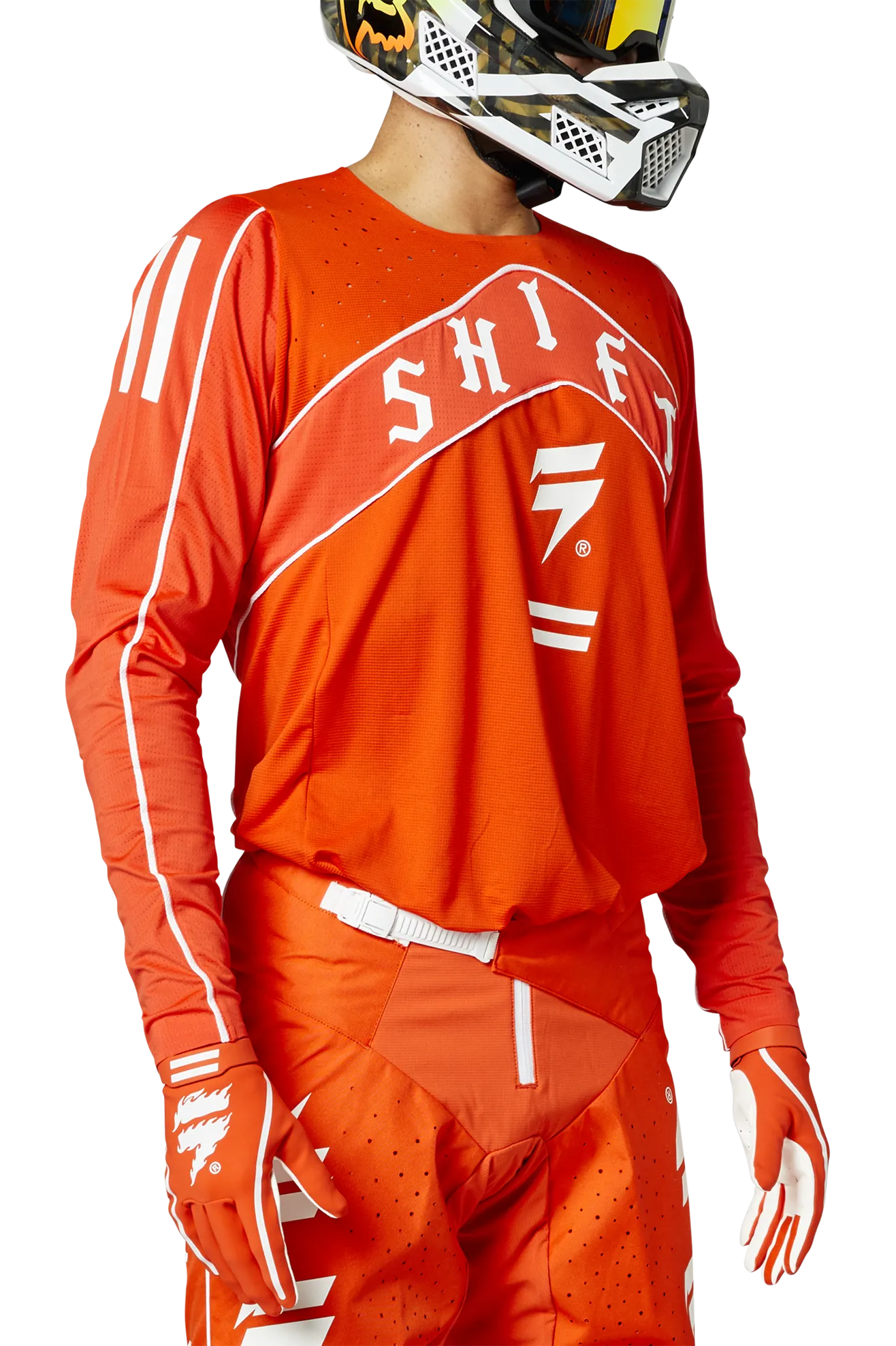 Conjunto Shift Black Label Veem Naranja-Blanco