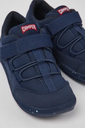 Ergo Zapatos azul oscuro de tejido para niños