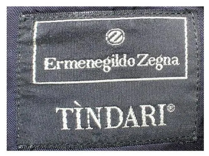 Ermenegildo Zegna Americana clásica de pecho forrado azul marino 