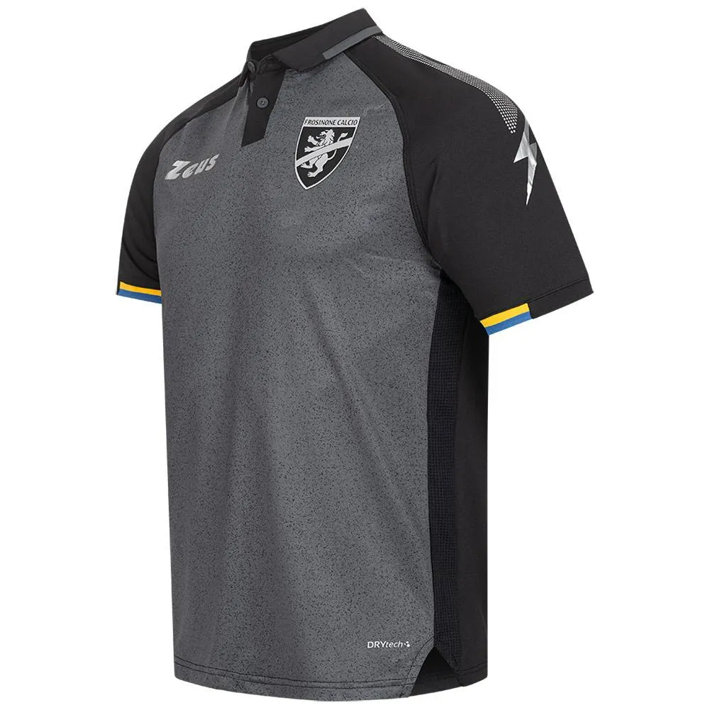 Frosinone Calcio Zeus Hombre Camiseta de segunda equipación gris negro