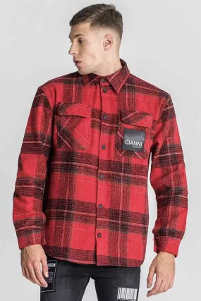 GIANNI KAVANAGH Sobrecamisa  Warning  color rojo