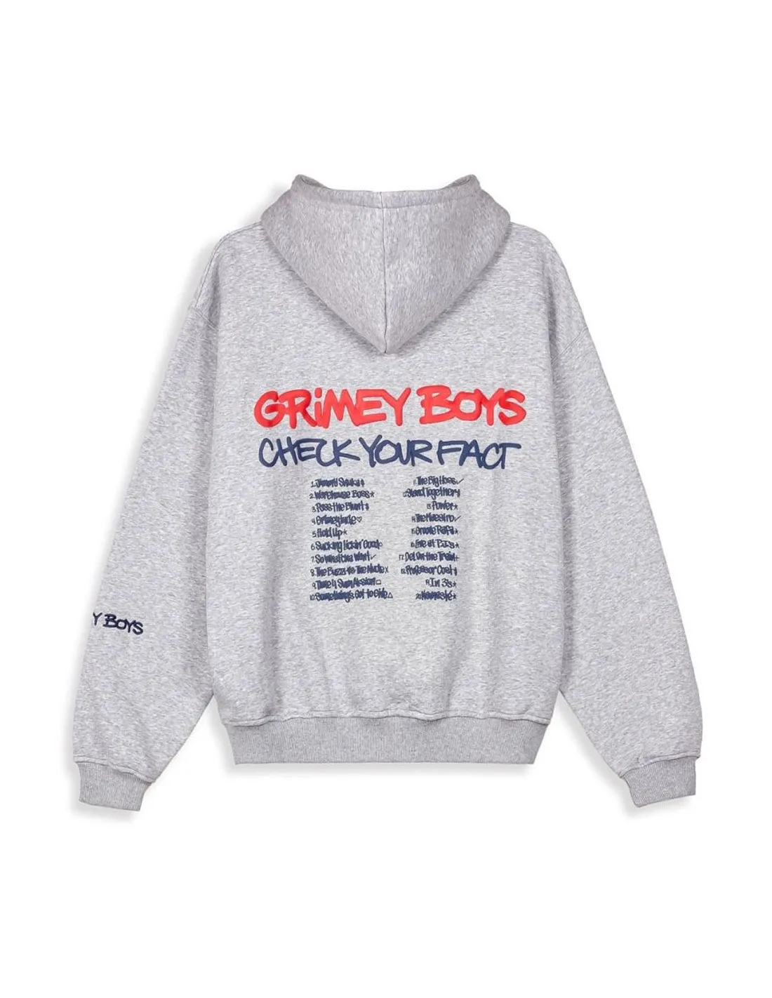 GRIMEY BOYS VINTAGE HOODIE DARK SPORT GREY