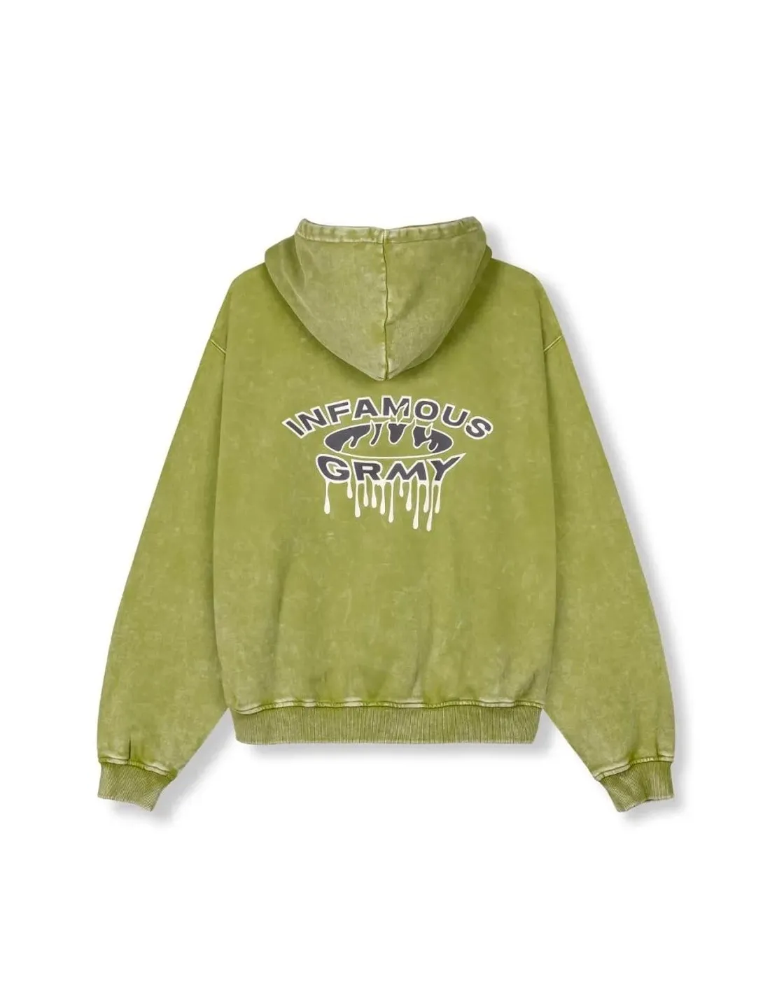 GRIMEY FOLLOW THE DOLLAR WASHED VINTAGE HOODIE WASHED GREEN