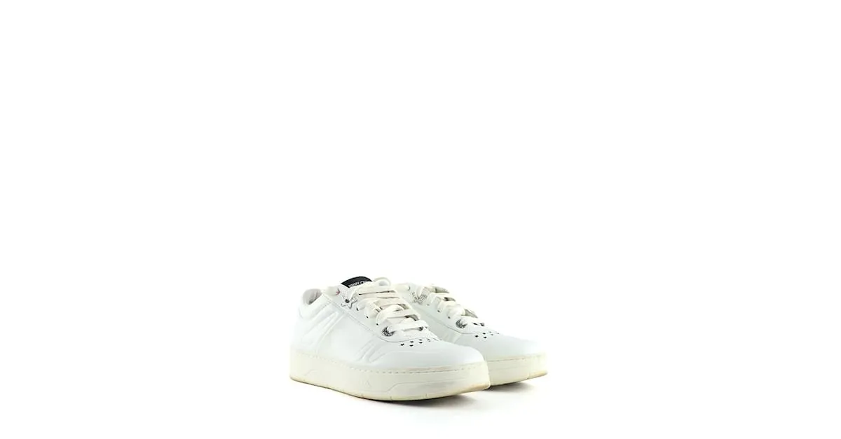 JIMMY CHOO Deportivas T.UE 37 Cuero Blanco 