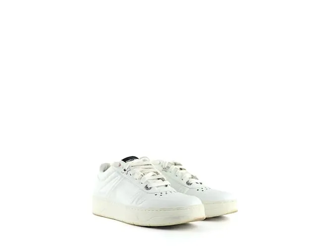 JIMMY CHOO Deportivas T.UE 37 Cuero Blanco 